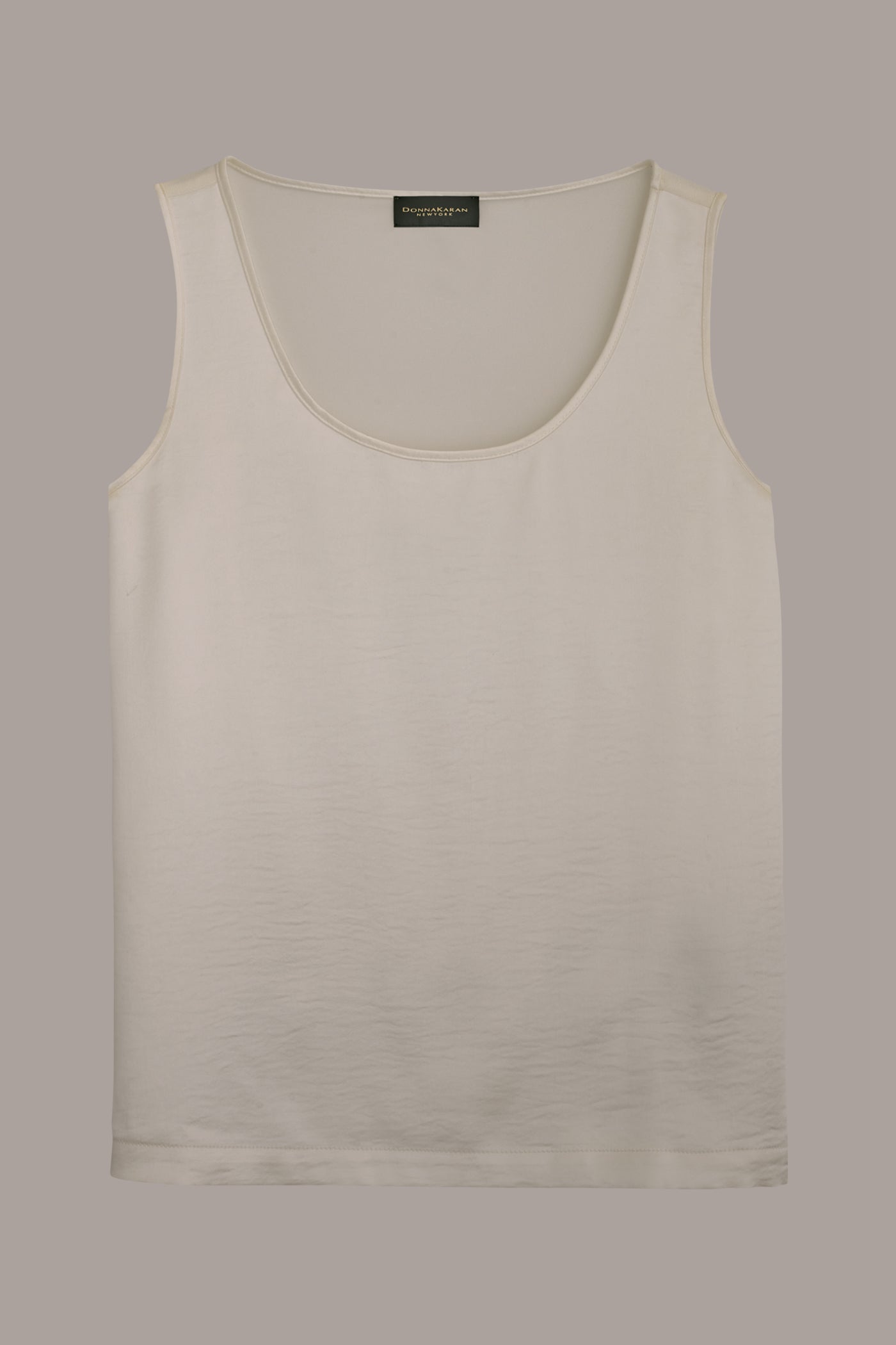 cream SCOOP NECK SHELL Donna Karan