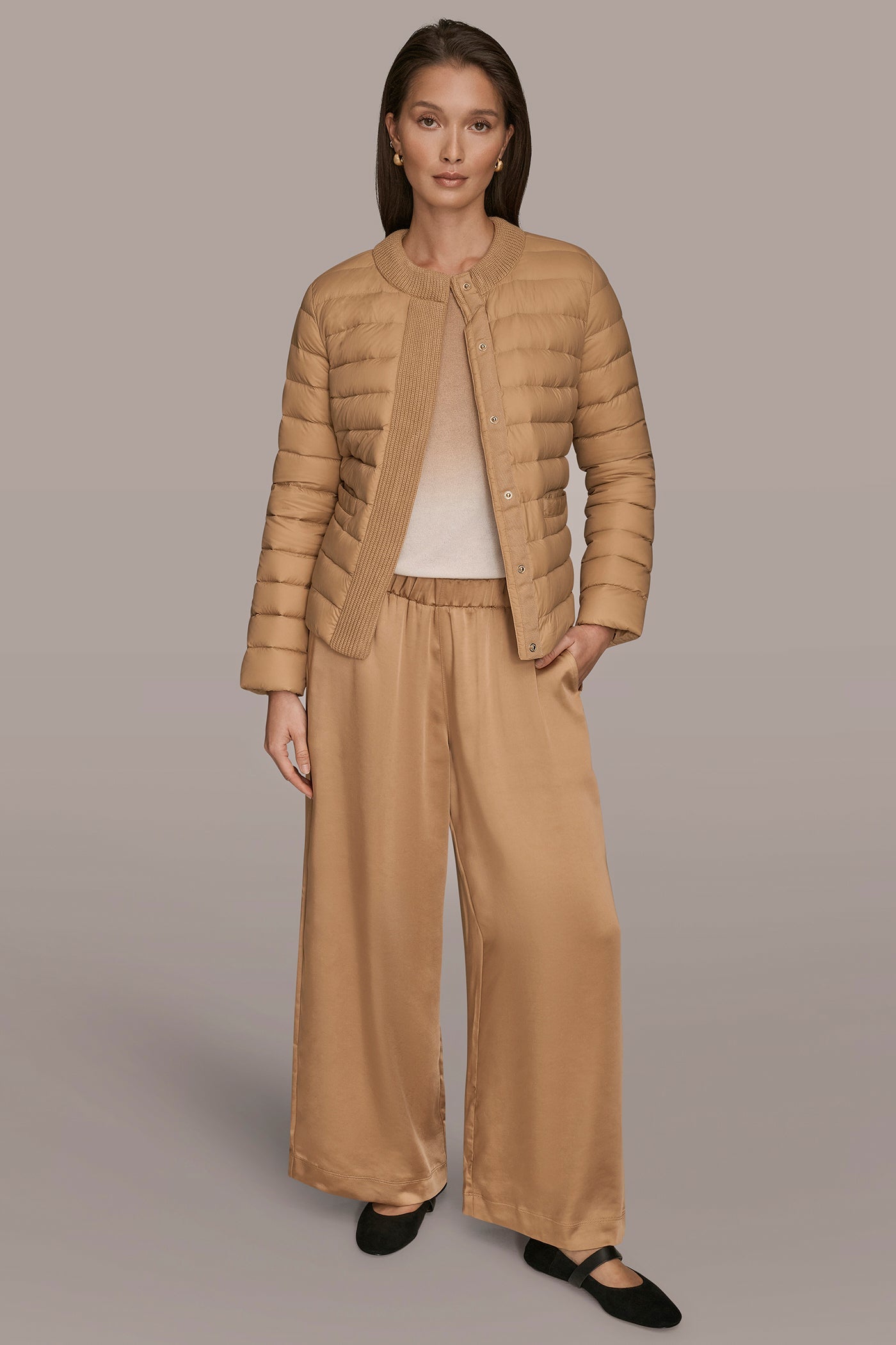 FAWN DOWN PUFFER JACKET Donna Karan
