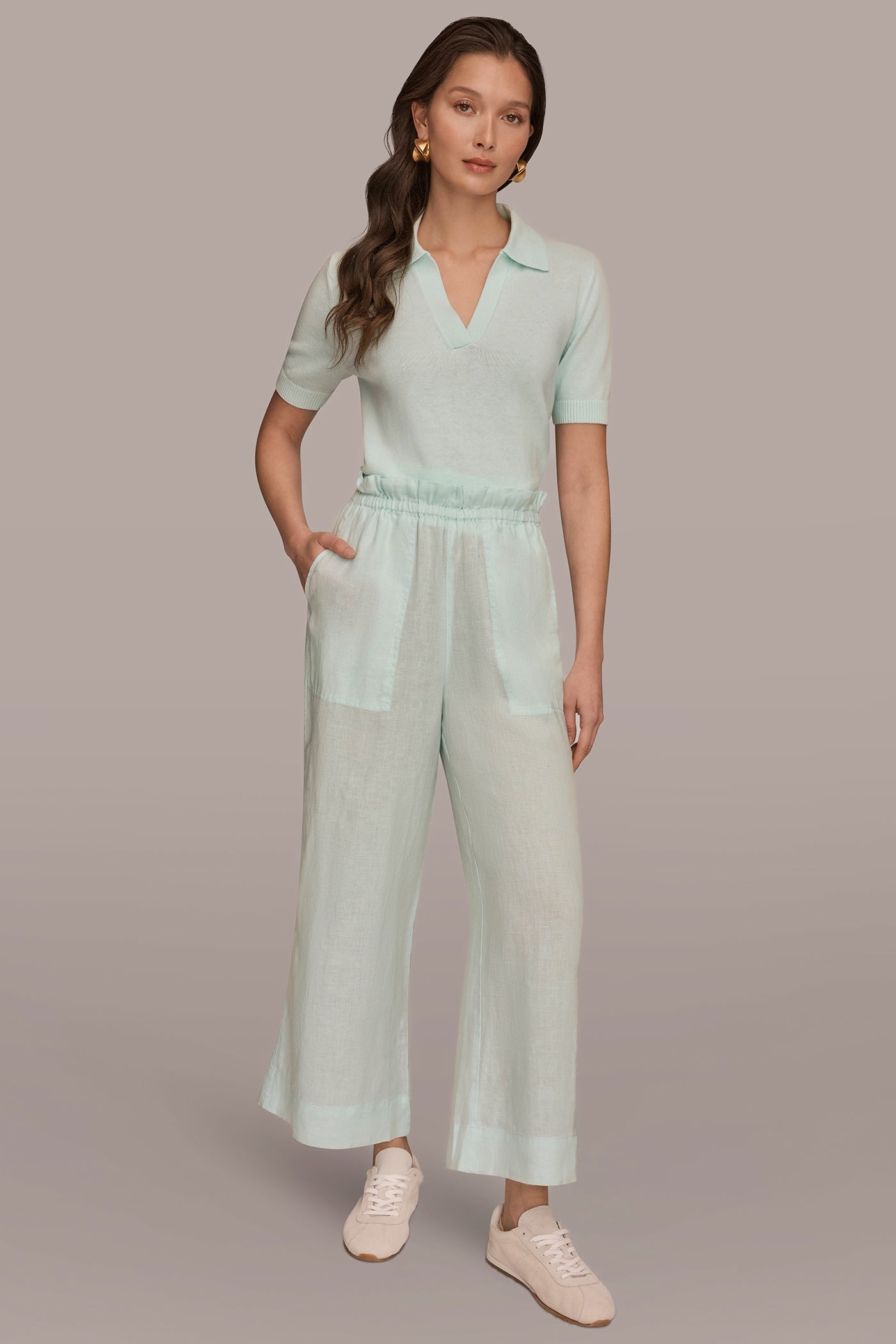 Skylight HIGH-RISE PAPERBAG PANT Donna Karan