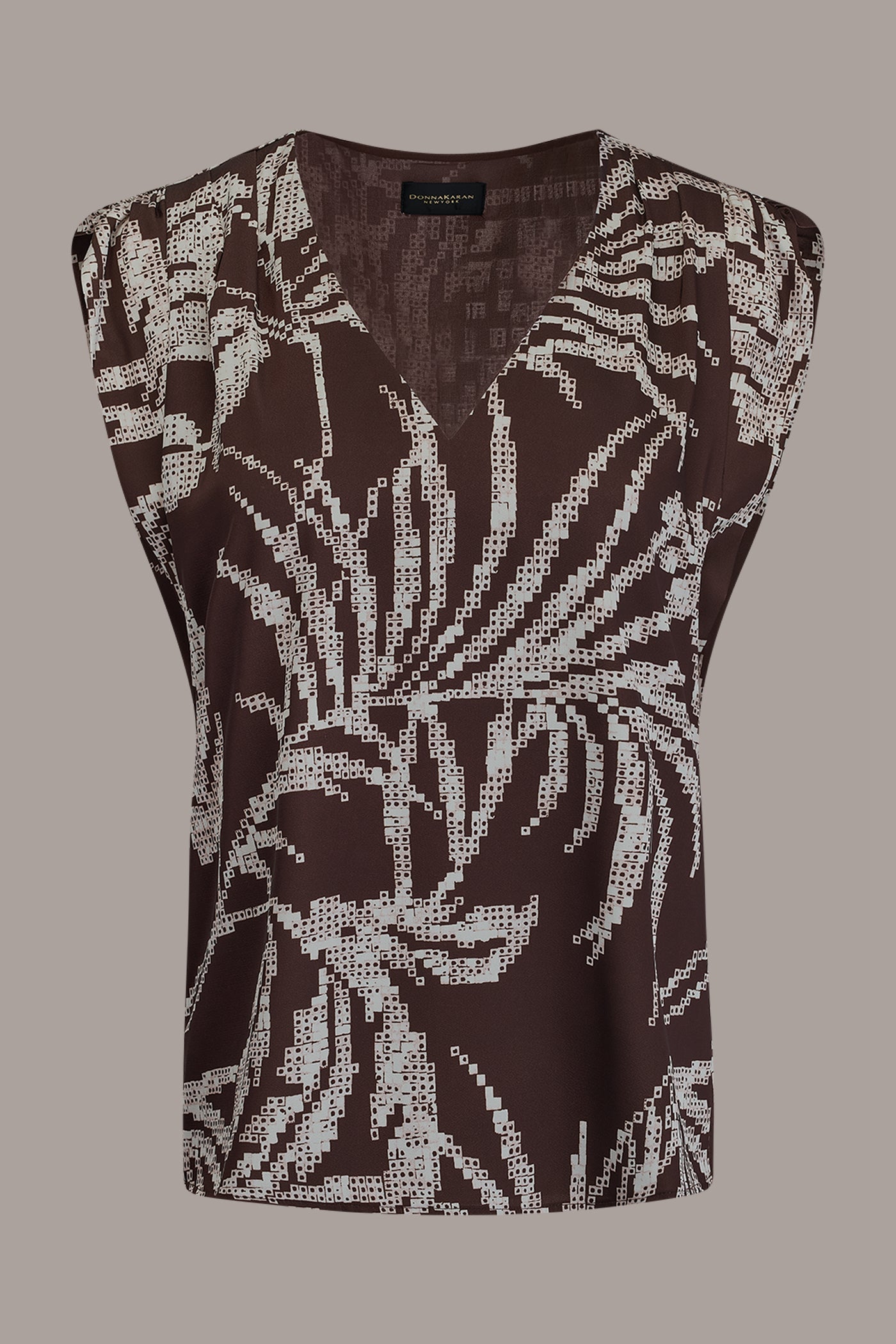 Canyon Multi SLEEVELESS EXTENDED SHOULDER TOP Donna Karan