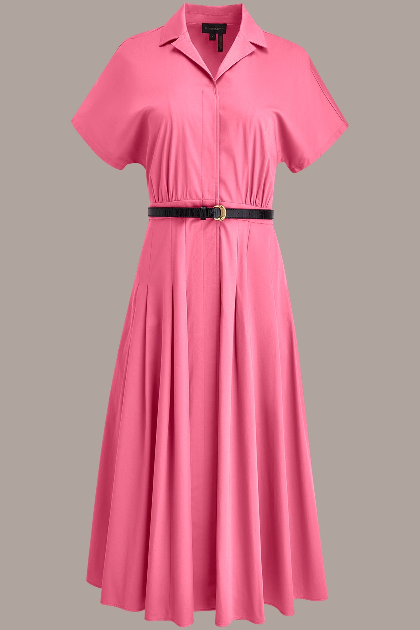 BIMINI SHORT SLEEVE BUTTON-FRONT SHIRT DRESS Donna Karan