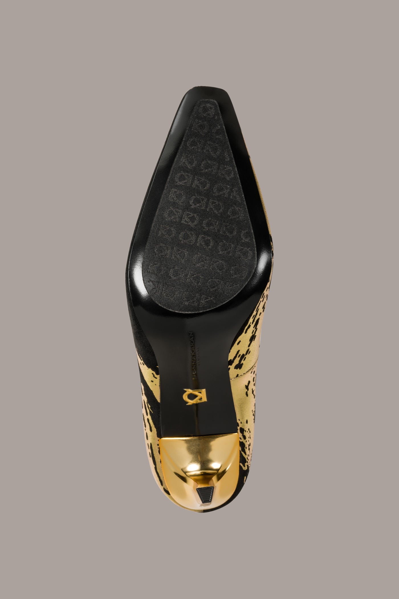 Black / Gold SAVITA HIGH PUMP Donna Karan
