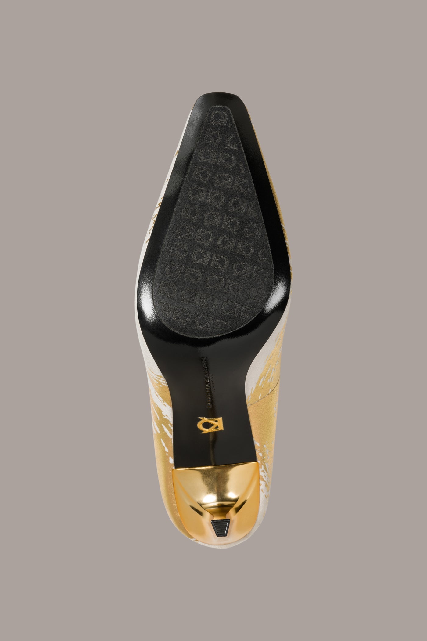 Ivory/Gold SAVITA HIGH PUMP Donna Karan