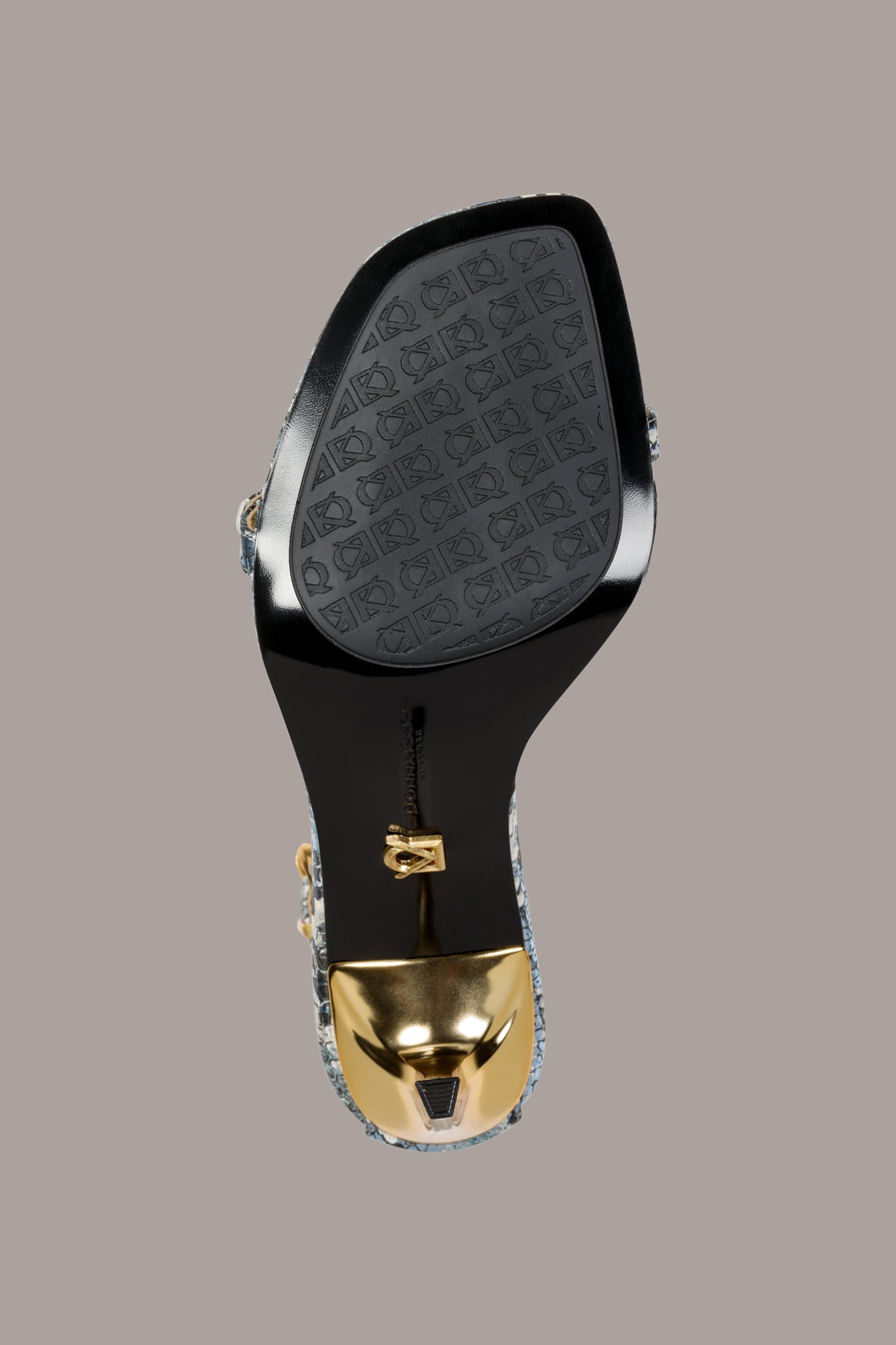 Tempest PRYCE SNAKE-PRINT ANKLE STRAP SANDAL Donna Karan