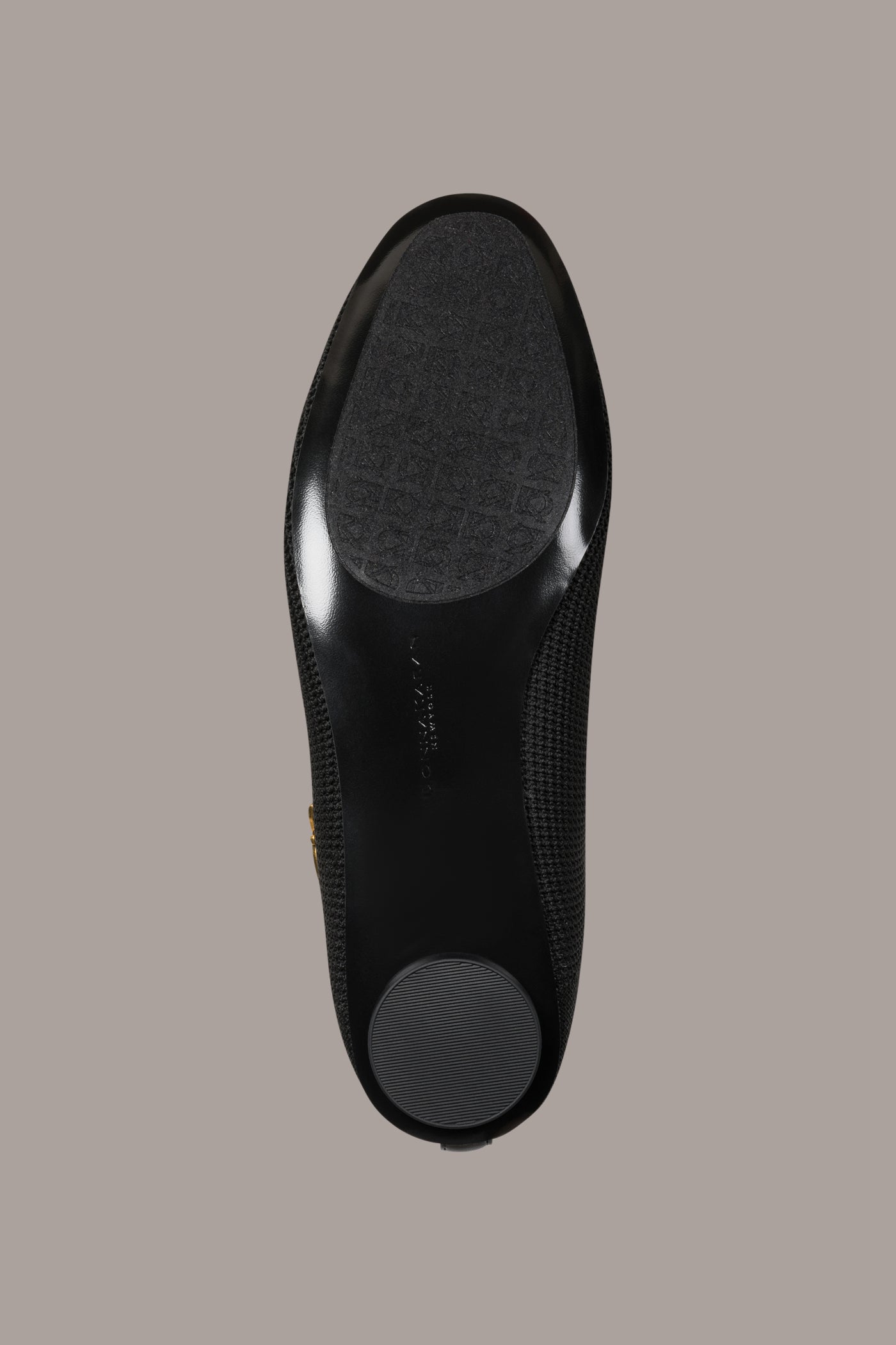 Black AVERY MESH BALLET FLAT Donna Karan