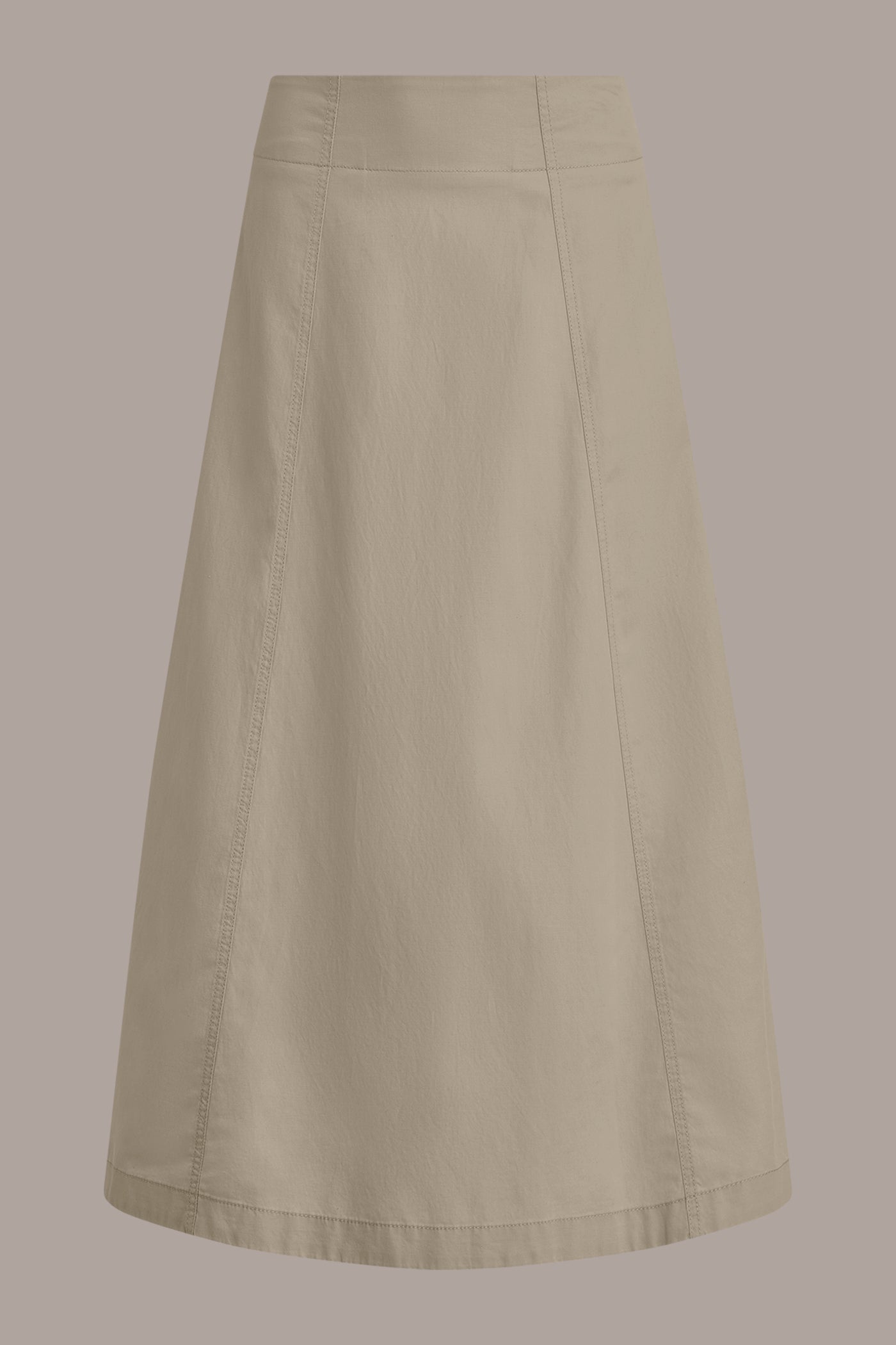 Tuscan Grey MIDI A-LINE PANEL SKIRT Donna Karan