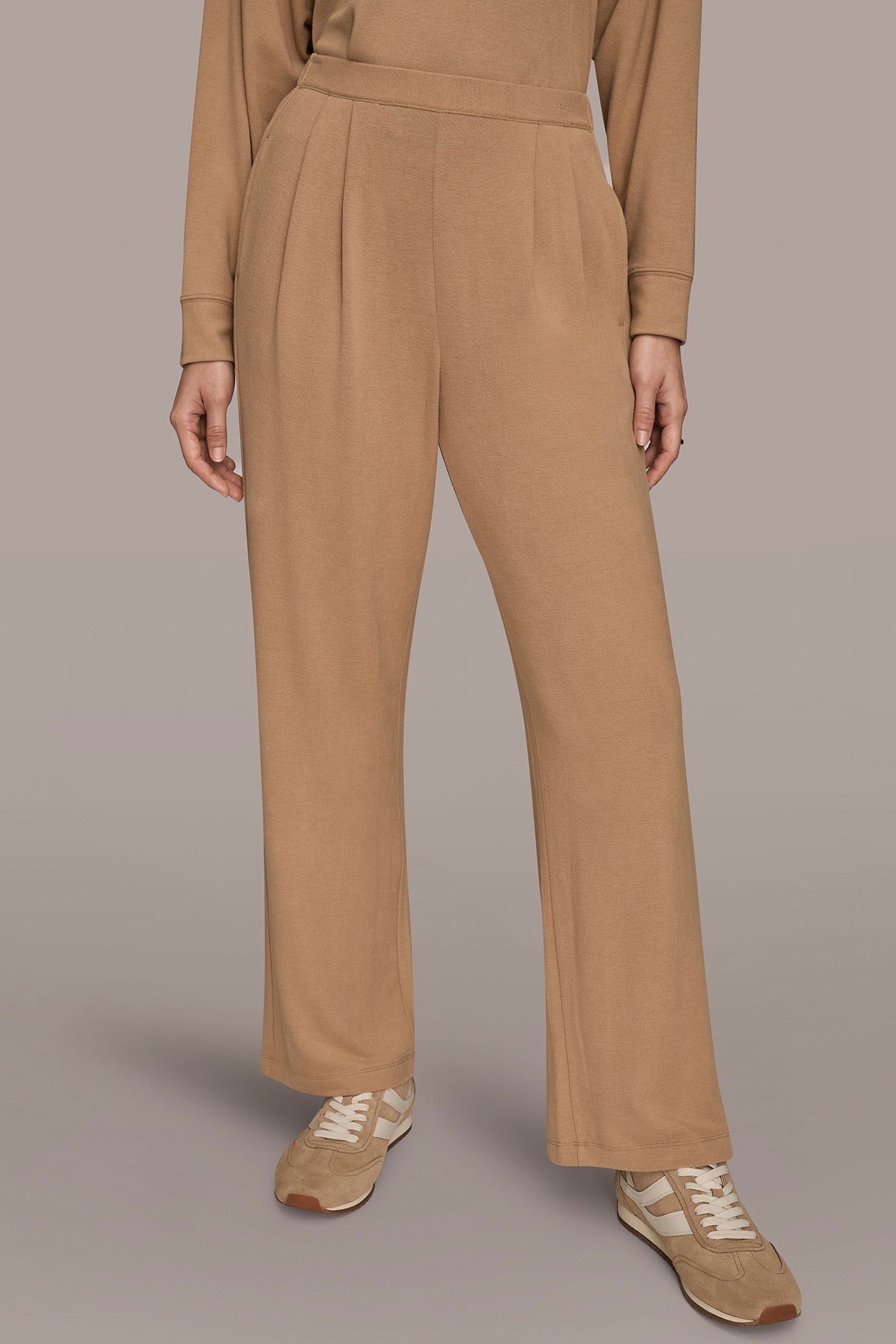 FAWN HIGH-RISE PLEATED PANT Donna Karan