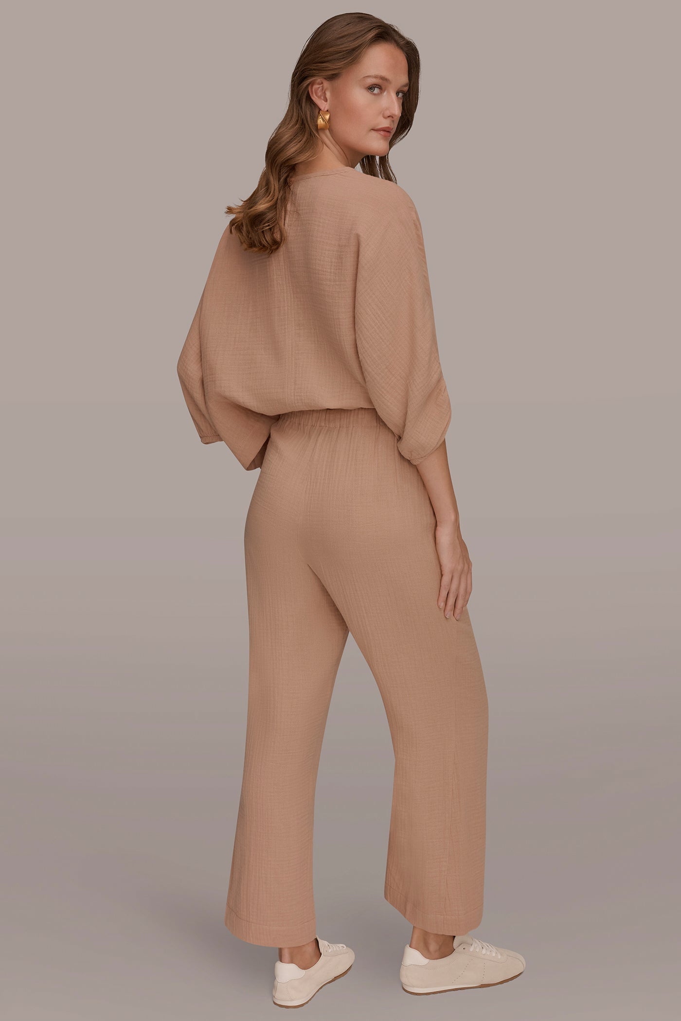 Umbria MID-RISE STRAIGHT-LEG PANT Donna Karan