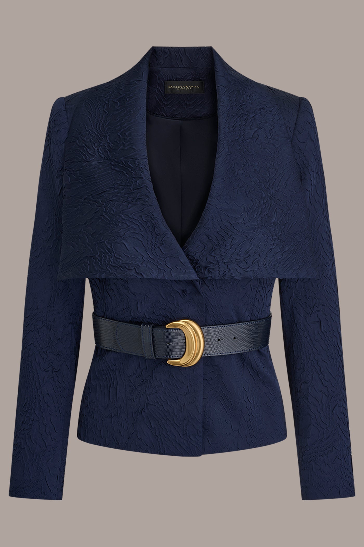Nightfall CRINKLE JACQUARD CROPPED BLAZER Donna Karan