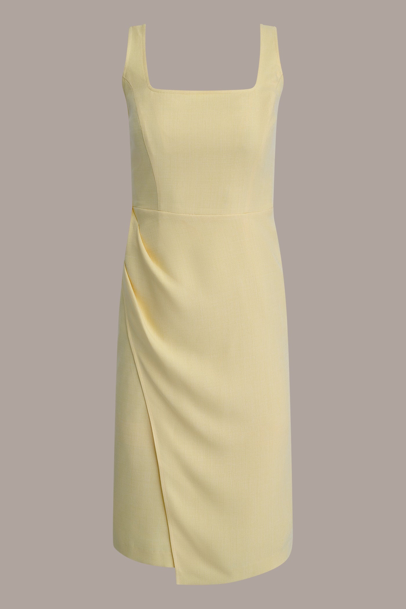 Panna Cotta TENCEL WRAP-EFFECT MIDI SHEATH DRESS Donna Karan