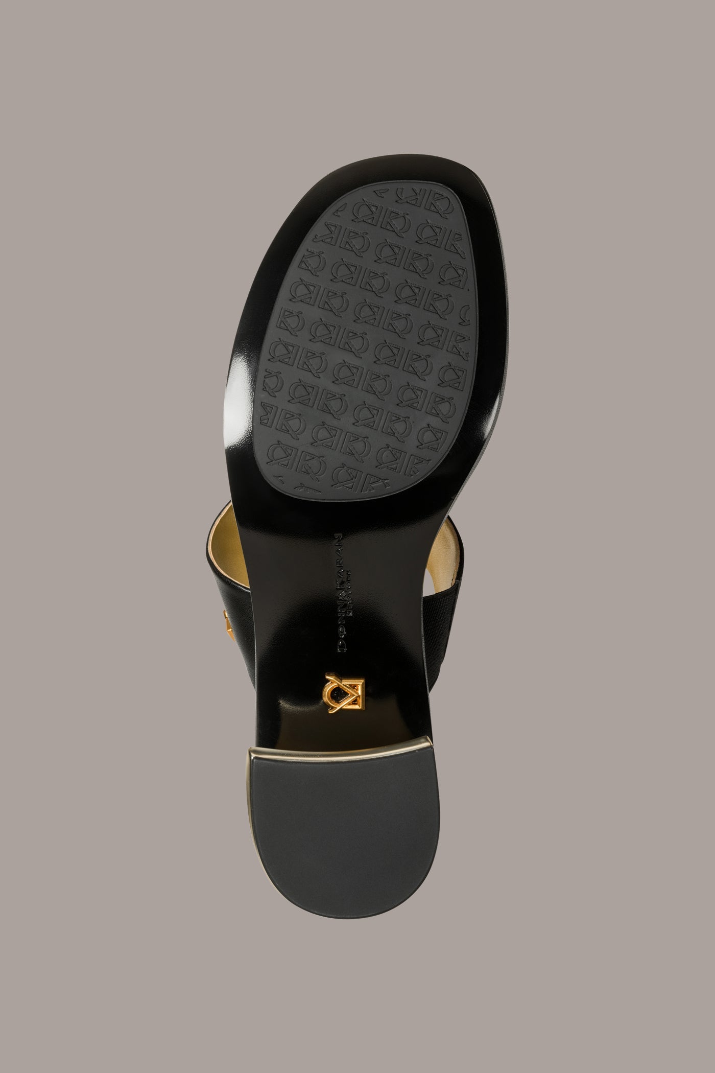 Black TEAGAN MULE SANDAL Donna Karan