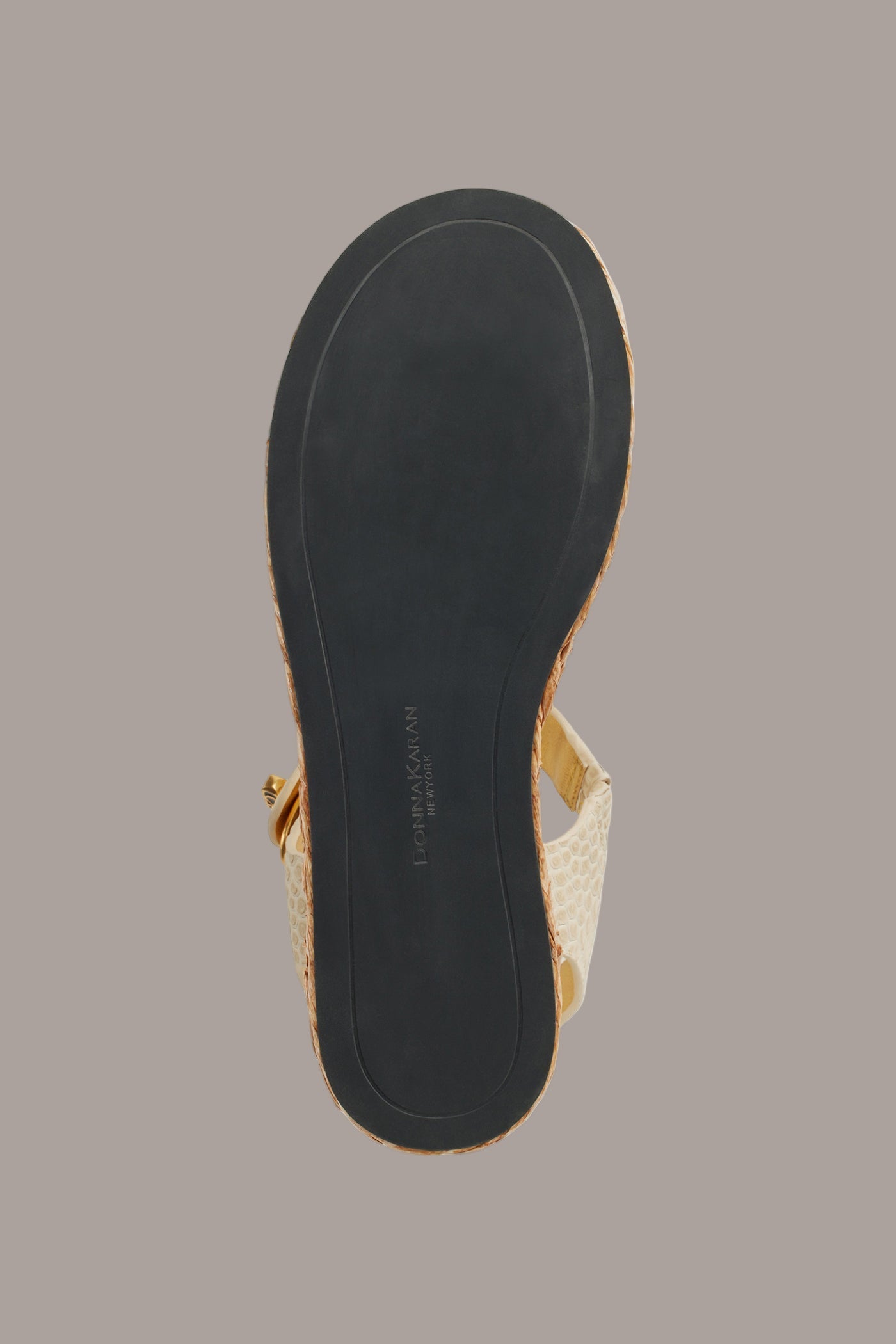 IVORY CEBRINA SLING WEDGE ESPADRILLE Donna Karan