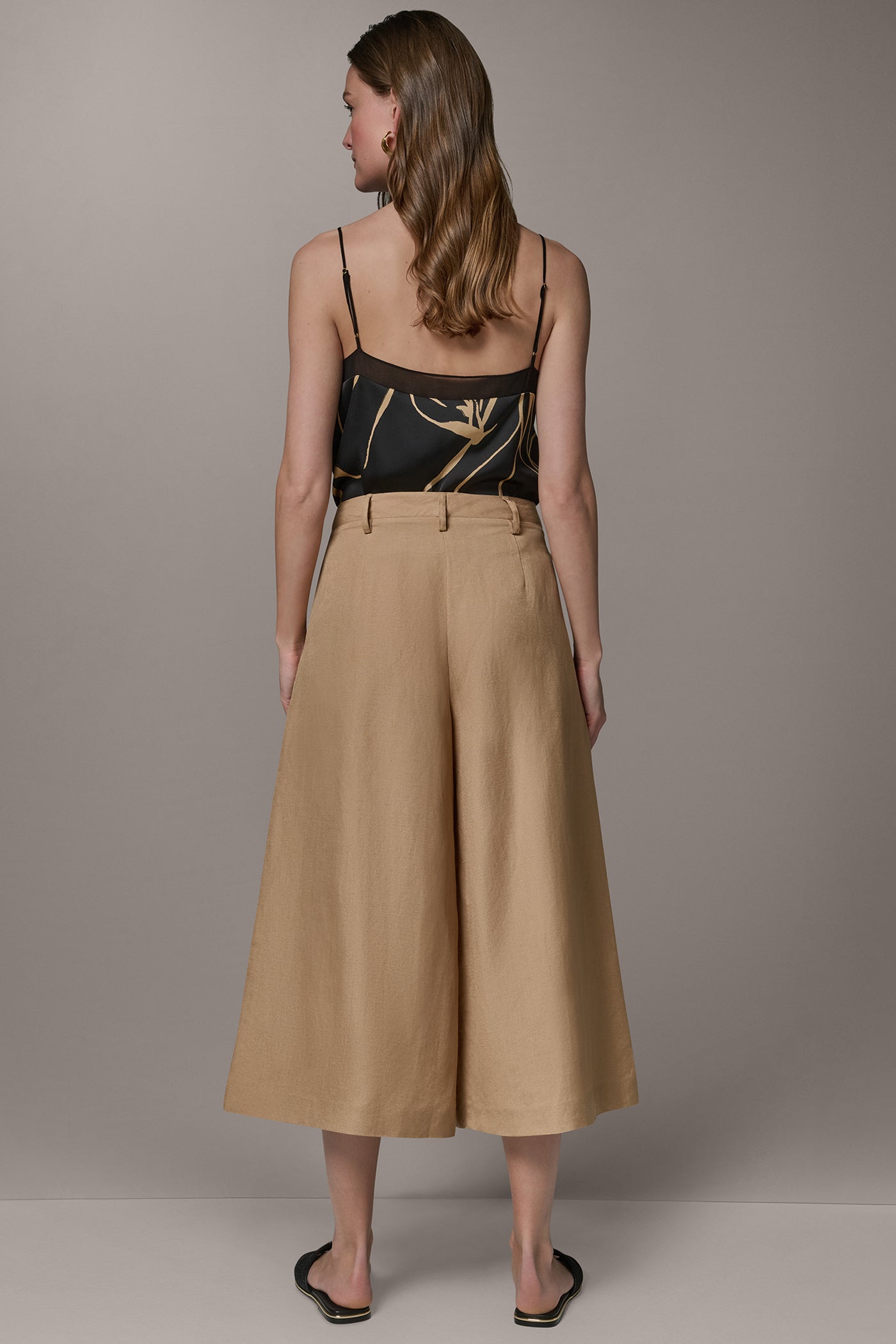 Fawn EXTRA HIGH-RISE WIDE-LEG CULOTTE Donna Karan