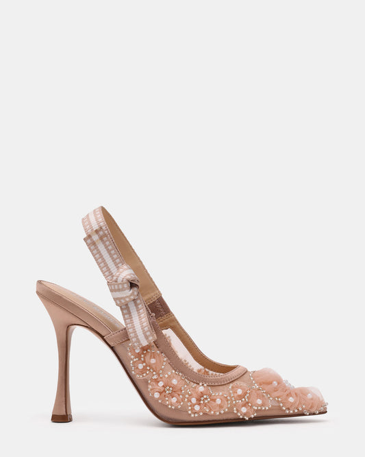 Steve Madden BRI Mesh Blush Slingback Pump Women's Heel