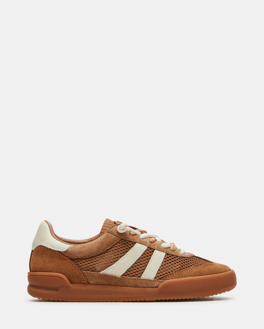 Steve Madden VERDICT Tan Multi Women's Lace-Up Sneaker