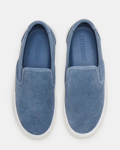 Steve Madden MURPHY Denim Suede Low-Top Sneaker | Women's Sneakers
