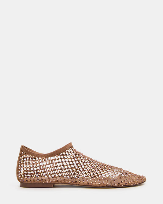 Steve Madden MINO Blush Rhinestones Women's Flat