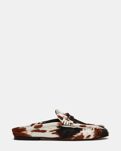 Steve Madden RAFE Brown Multi Slip-On Mule Women's Flat