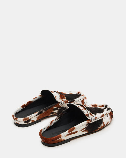 Steve Madden RAFE Brown Multi Slip-On Mule Women's Flat
