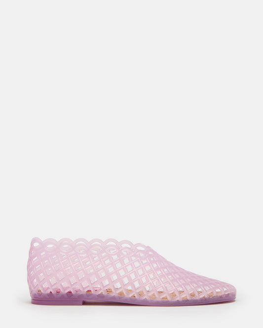 Steve Madden GROVE Pink Square-Toe Jelly Women's Flat