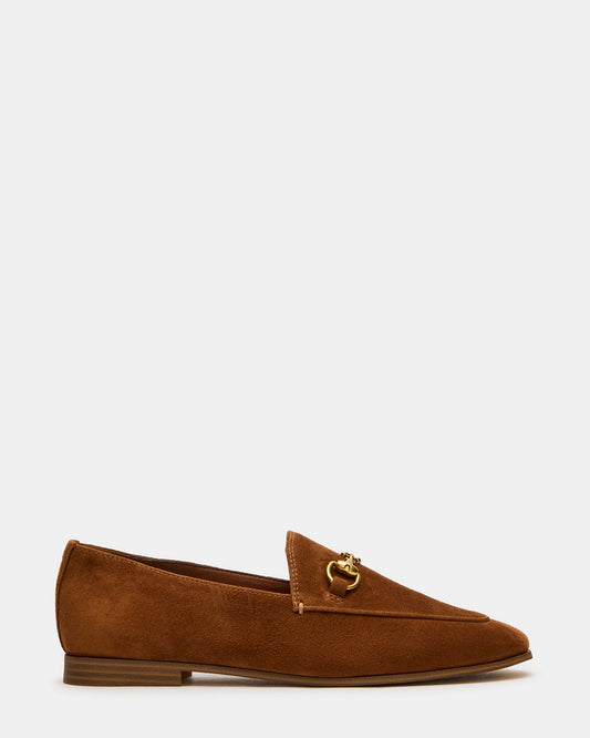Steve Madden GRAFTON Chestnut Suede Women's Loafer