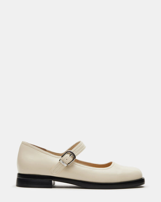 Steve Madden DELANCY Bone Leather Women's Mary Jane Flats