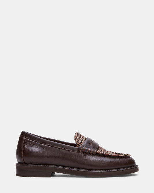 Steve Madden MADISON Brown Multi Women's Penny Loafer