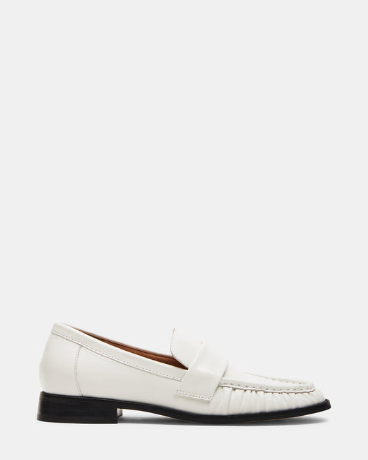 Steve Madden RIDLEY Ice Leather Tailored Loafer | Women's Loafers