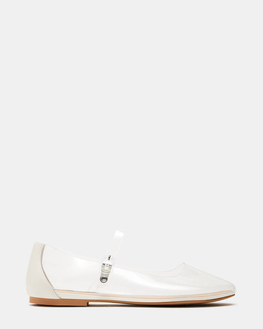 Steve Madden VINETTA Clear Mary Jane Ballet Flat | Women's Flats