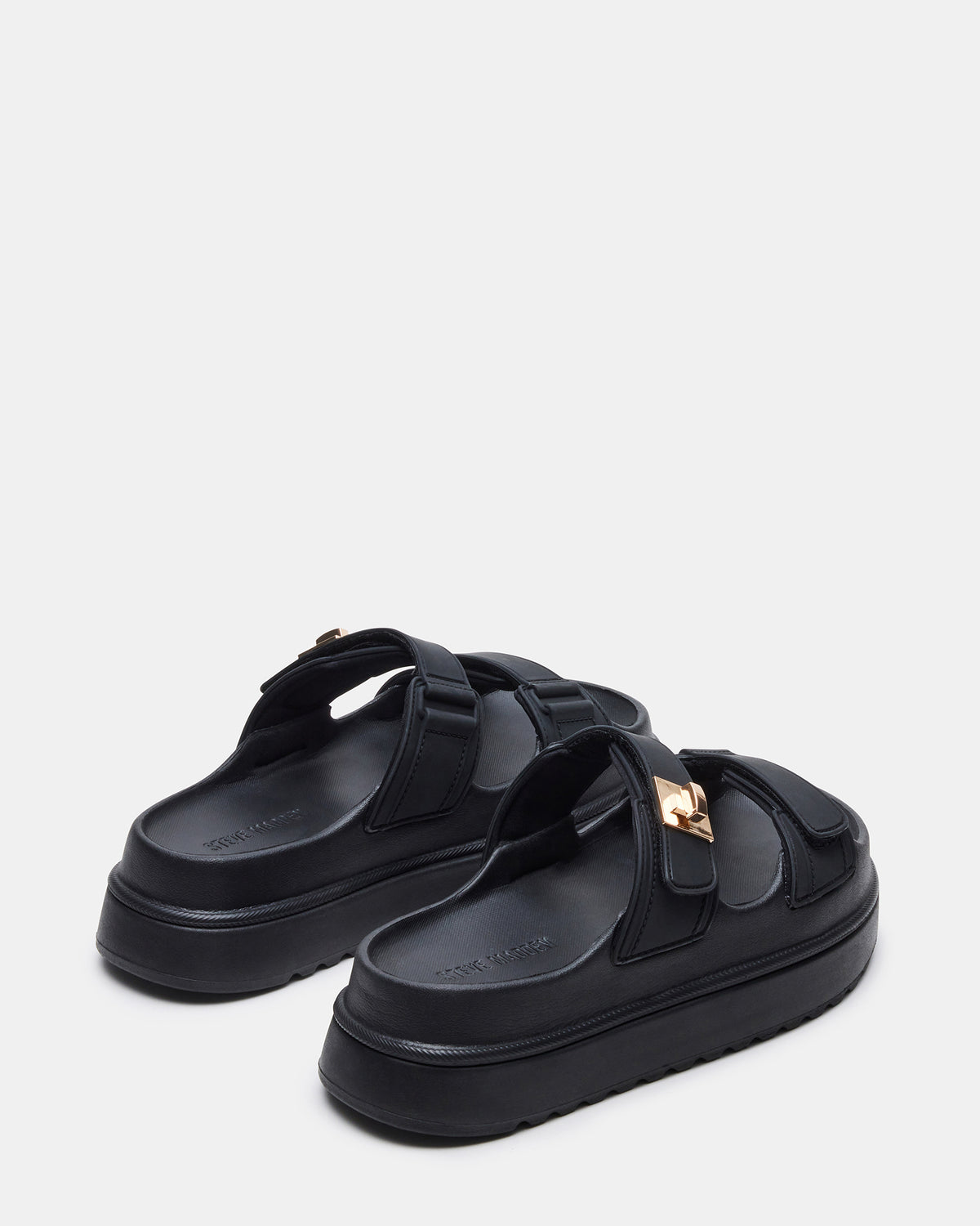 Steve Madden BIGSCHMONA JELLY Black Women's Platform Slide Sandal