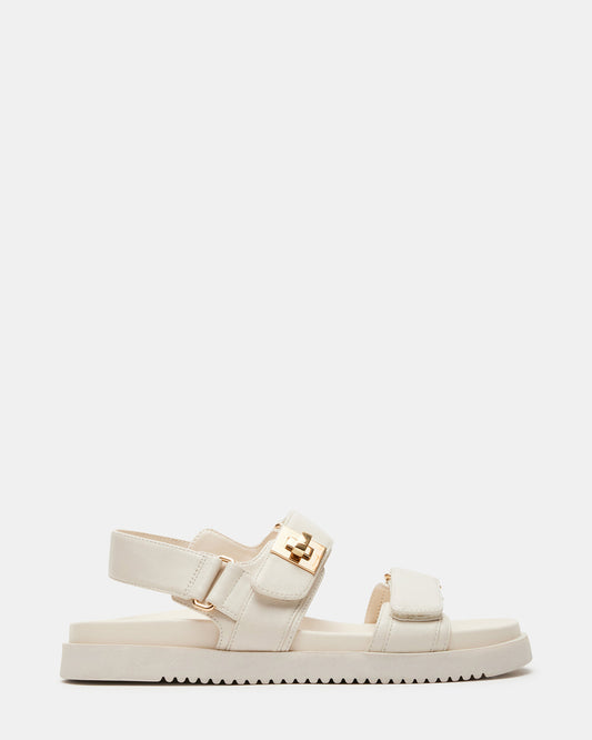 Steve Madden MONA Bone Leather Flatform Women's Sandal