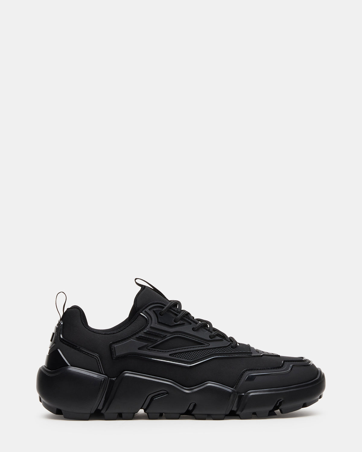 Steve Madden PACE Black Low-Top Lace-Up Men's Sneaker