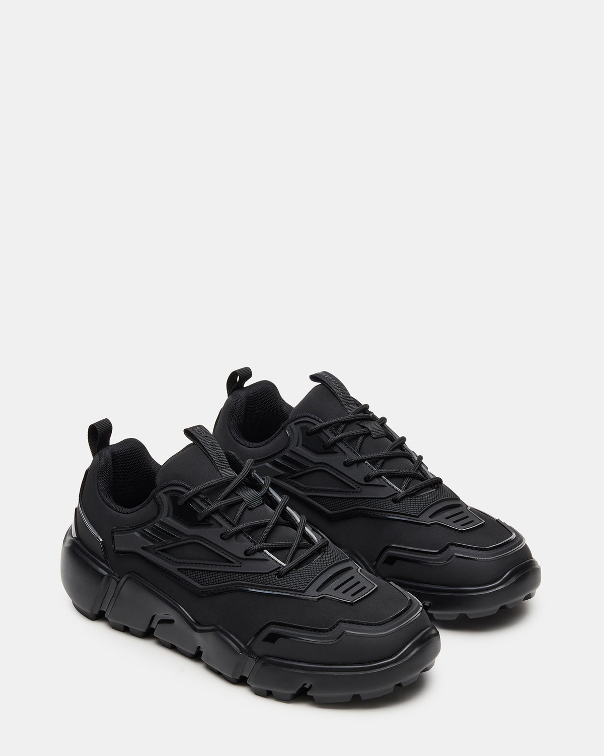 Steve Madden PACE Black Low-Top Lace-Up Men's Sneaker