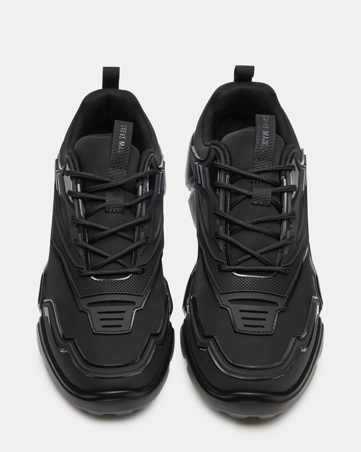 Steve Madden PACE Black Low-Top Lace-Up Men's Sneaker