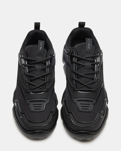 Steve Madden PACE Black Low-Top Lace-Up Men's Sneaker