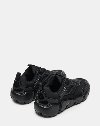 Steve Madden PACE Black Low-Top Lace-Up Men's Sneaker