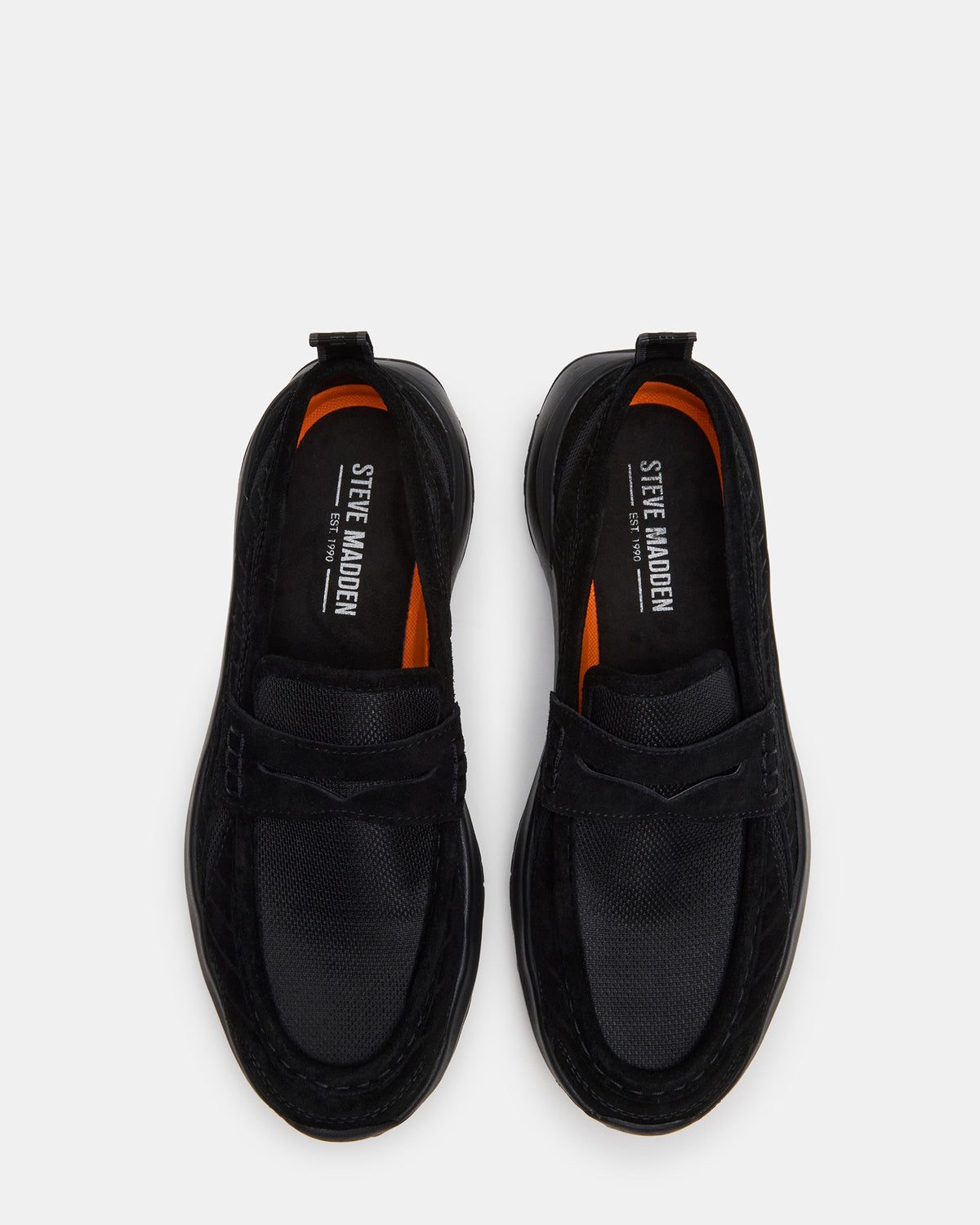 Steve Madden PARRISH Black Low-Top Slip-On Men's Sneaker