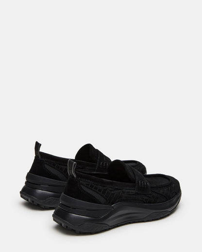 Steve Madden PARRISH Black Low-Top Slip-On Men's Sneaker