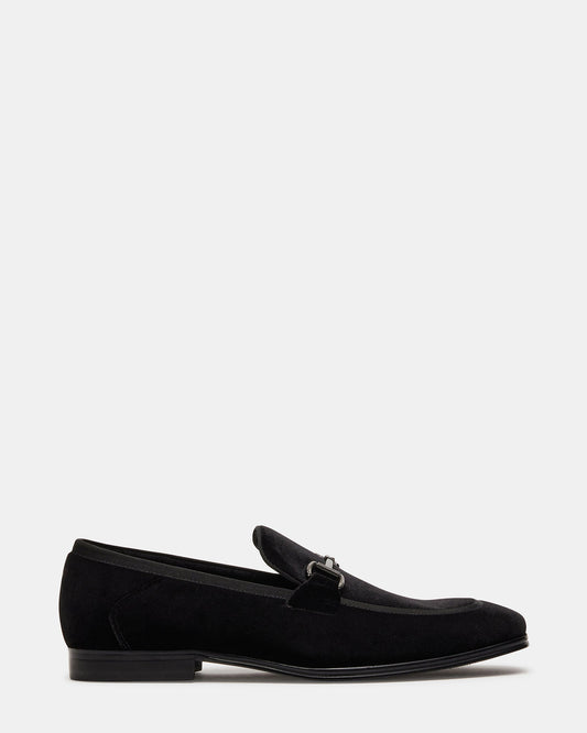 Steve Madden AADI Black/Silver Men's Dress Loafer