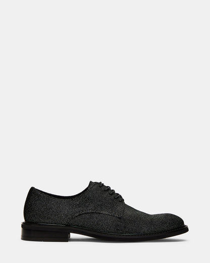 Steve Madden HADAR Silver Lace-Up Oxford Dress Shoe | Men's Dress Shoes