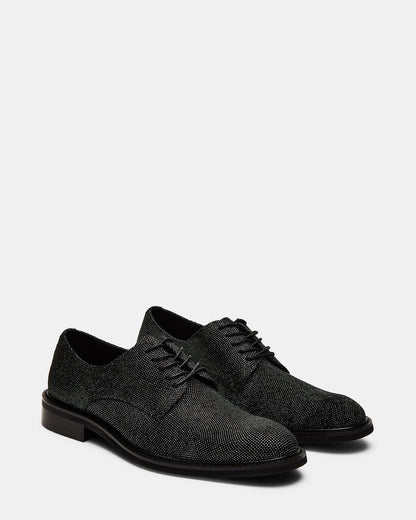 Steve Madden HADAR Silver Lace-Up Oxford Dress Shoe | Men's Dress Shoes