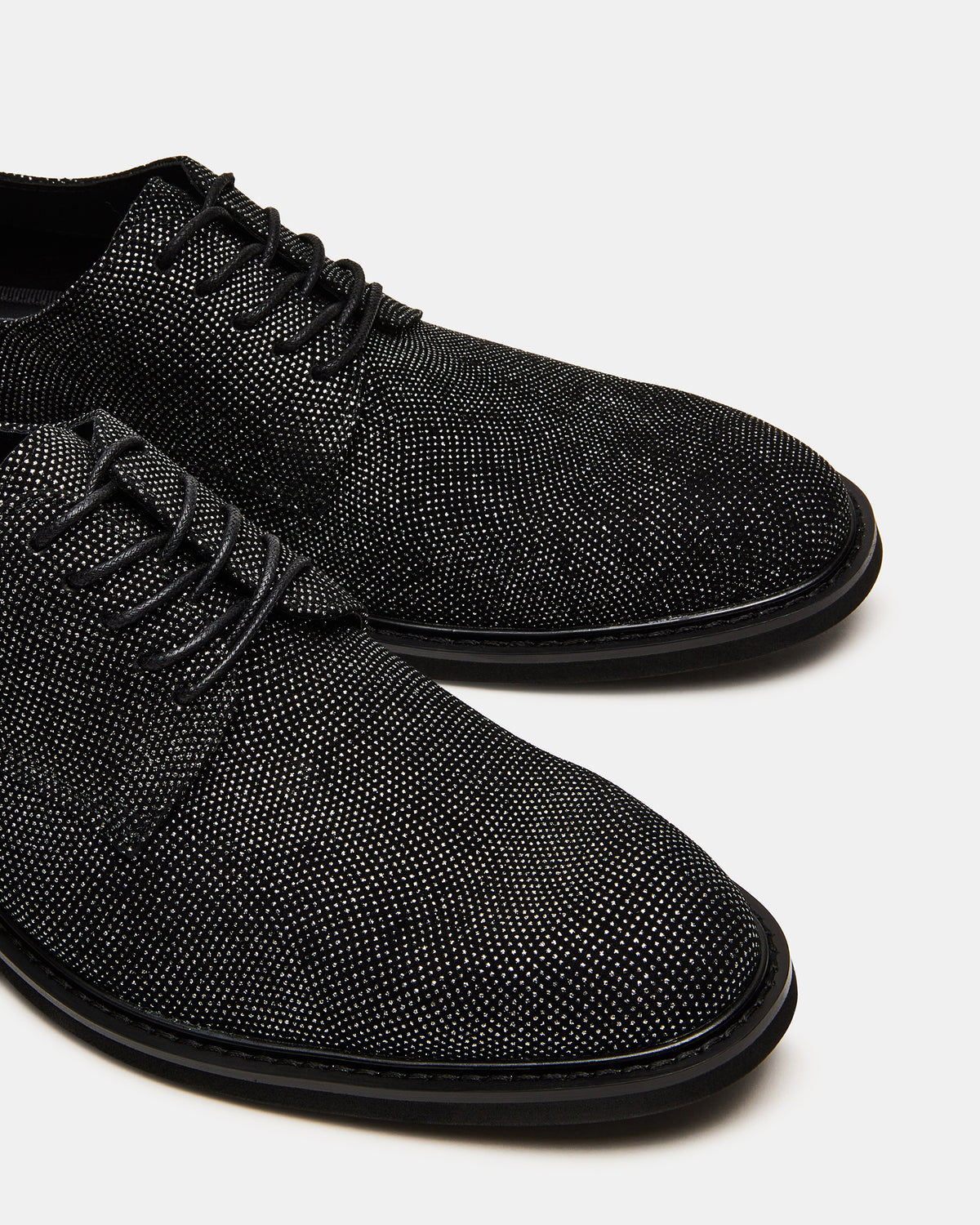 Steve Madden HADAR Silver Lace-Up Oxford Dress Shoe | Men's Dress Shoes
