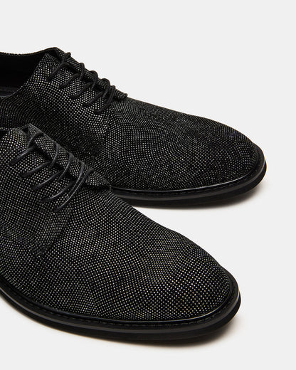 Steve Madden HADAR Silver Lace-Up Oxford Dress Shoe | Men's Dress Shoes