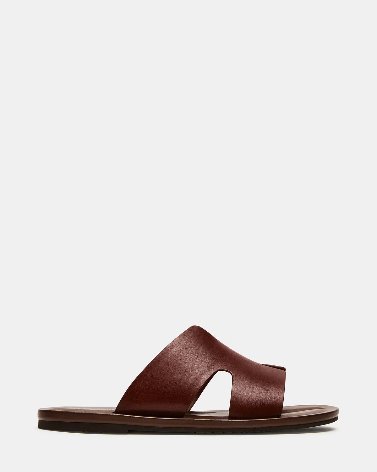 Steve Madden SPLASH Tan Leather Men's Flat Slip-On Sandal