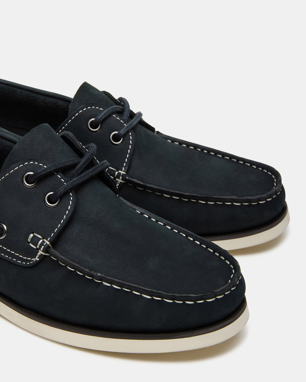 Steve Madden ZEPHYR Navy Slip-On Men's Boat Shoe Loafer