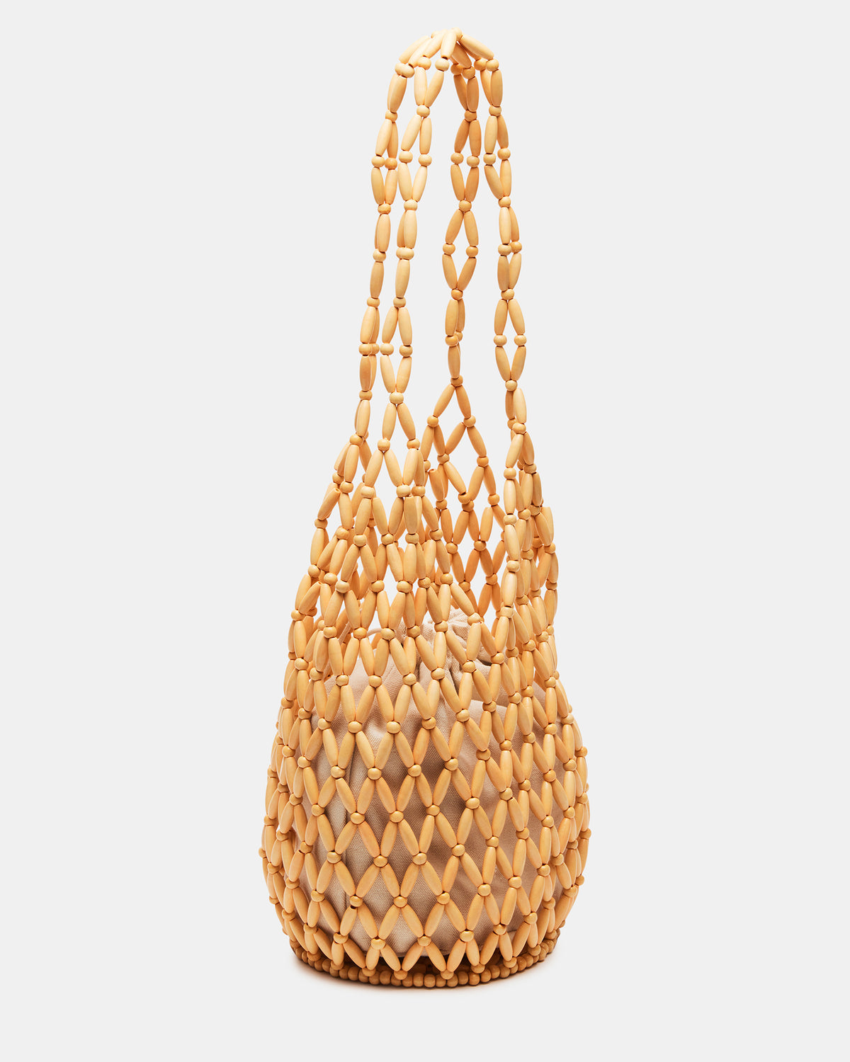 Steve Madden FIJI Natural Women's Beaded Shoulder Bag