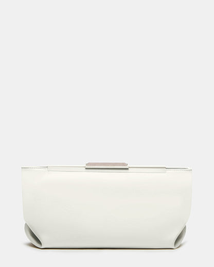 Steve Madden ANTONI Soft Oversized Clutch Bag Off-White | Women's Handbags