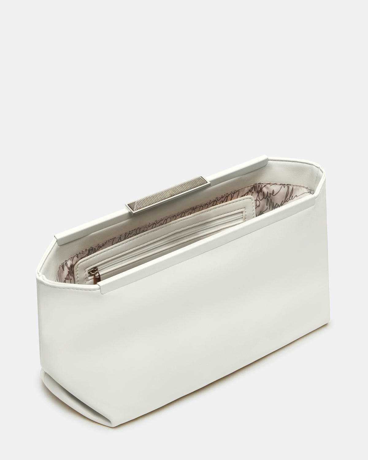 Steve Madden ANTONI Soft Oversized Clutch Bag Off-White | Women's Handbags