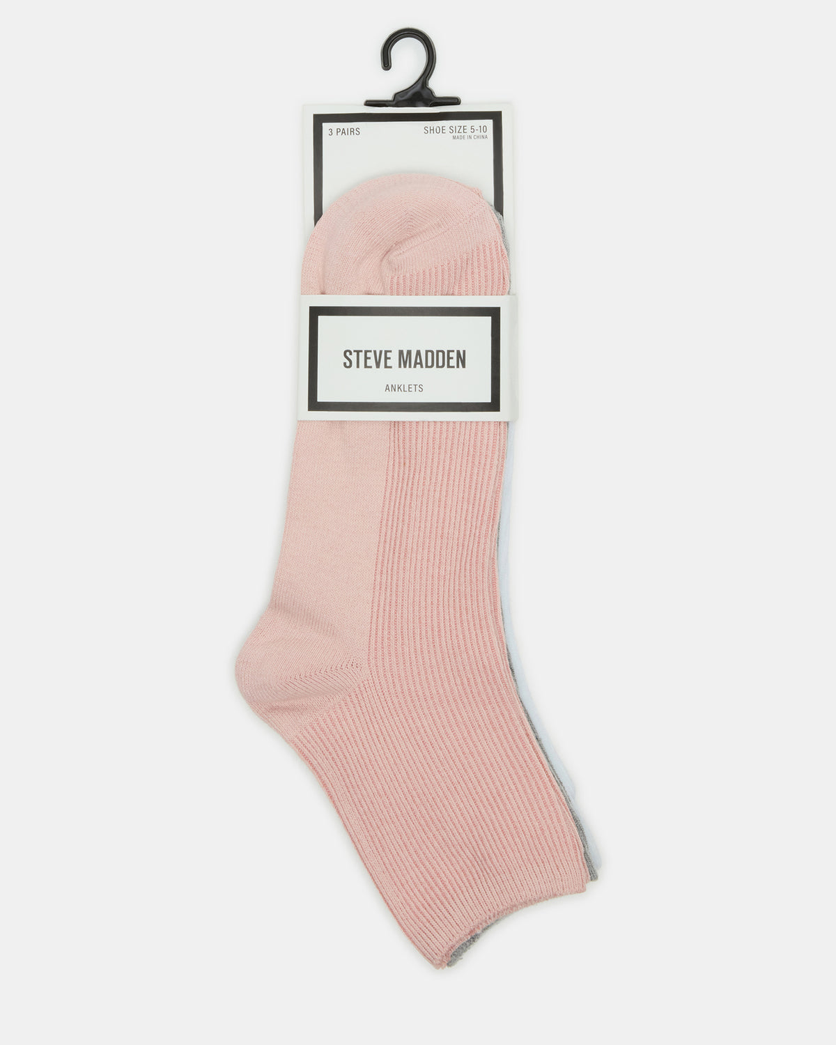 Steve Madden 3 Pack Women's Anklet Socks
