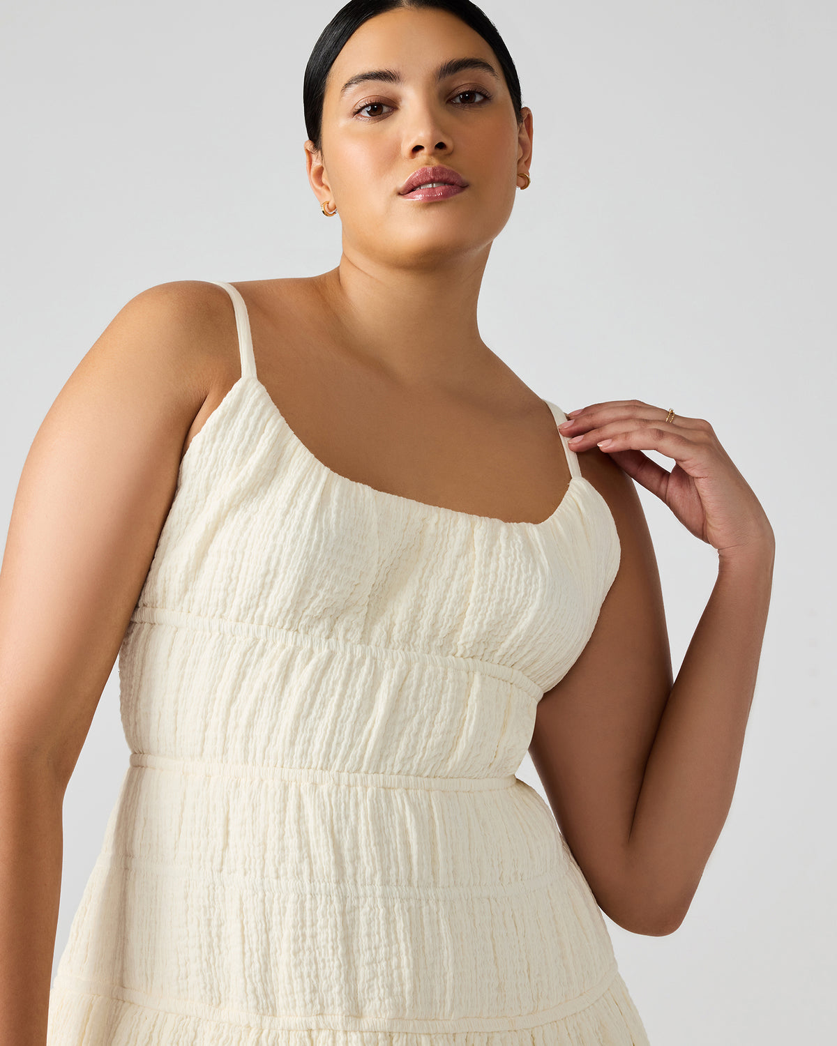 Steve Madden TOBY Ivory Maxi Flowy Bow Women's Dress